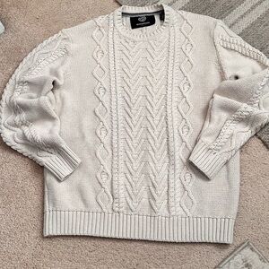 Cable Knit Cream Sweater